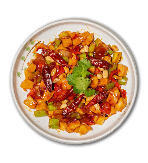 Kung Pao Chicken con Riso Bianco